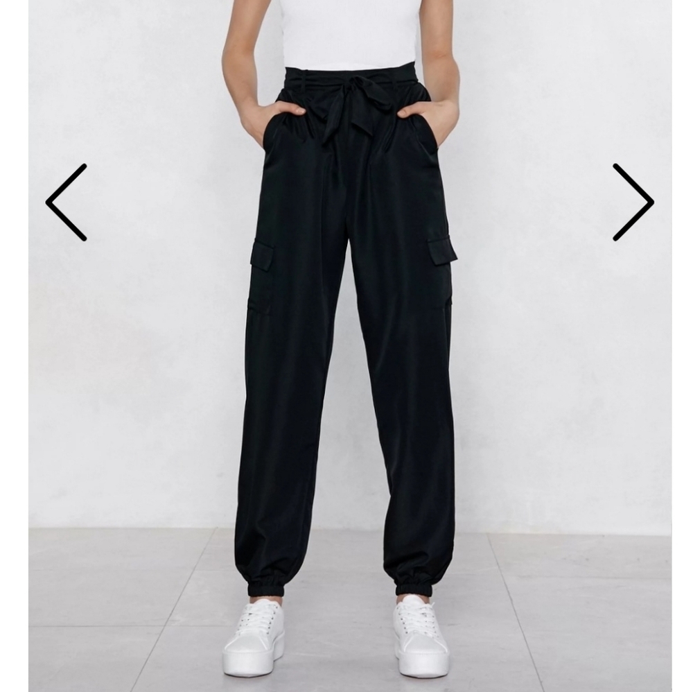 NWT 🖤 Nasty Gal Combat Jogger - Black - Sz 12